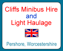 Cliffs MiniBus Hire and Light Haulage, Eckington, Pershore, Worcestershire