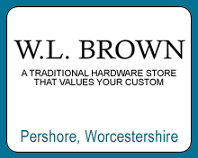 W L Brown traditional hardware store in Pershore, Worcestershire